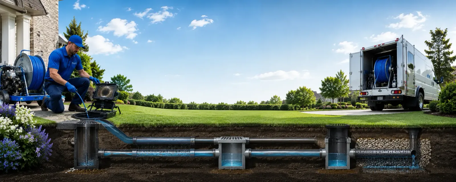 Outdoor drain cleaning information for Cecil, PA
